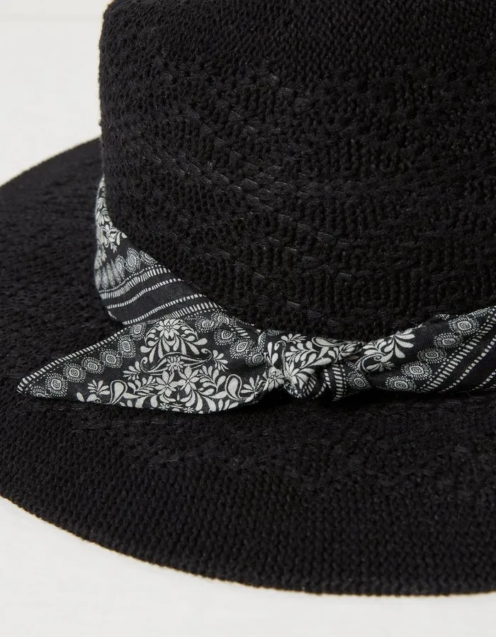 Fedora Hat Black Women FatFace Hats