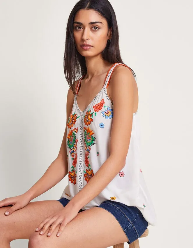 Felicity Embroidered Cami Ivory Women Monsoon Tops and Blouses