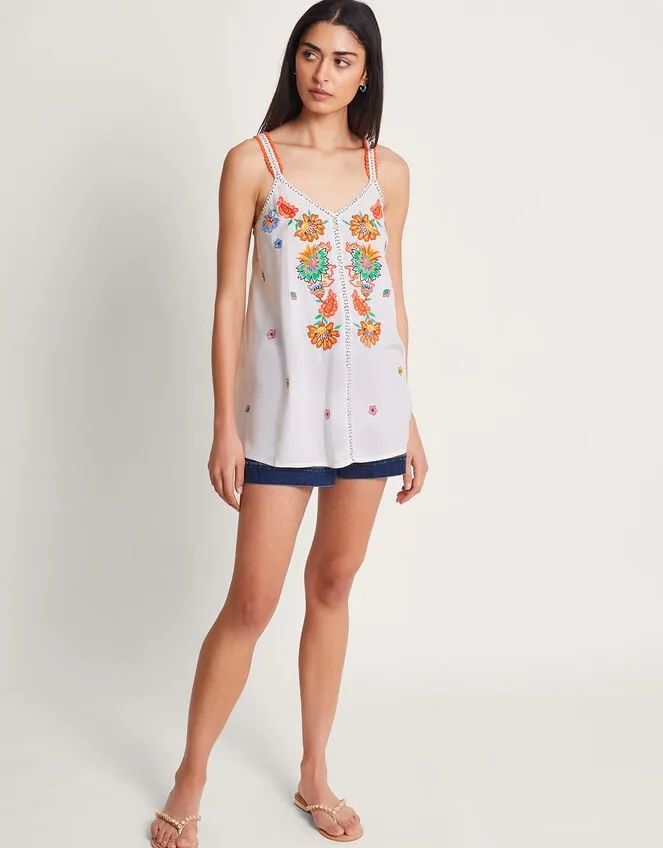 Felicity Embroidered Cami Ivory Women Monsoon Tops and Blouses