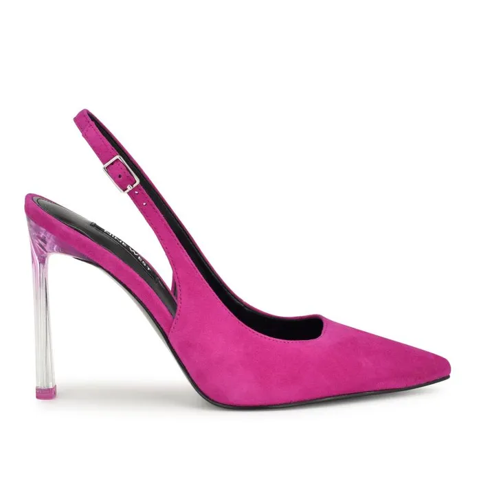Felina Pointy Toe Slingback Pumps Pink Women Nine West Heels