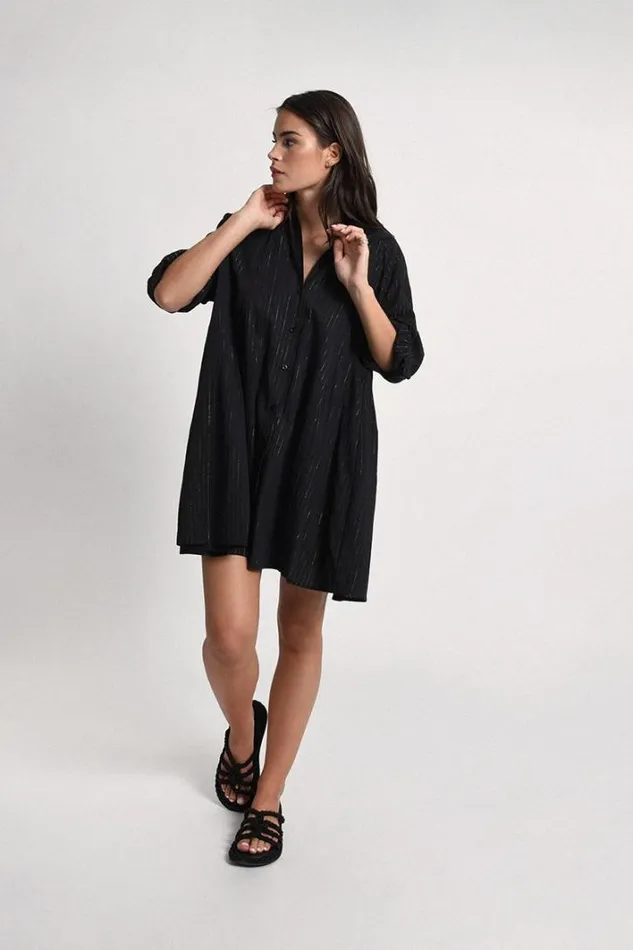 Flare Shirt Dress BLACK Women Molly Bracken Dresses