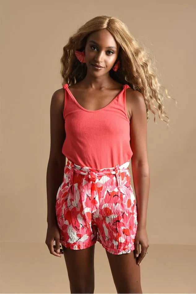 Flare Tank Top WATERMELON Women Molly Bracken Tops