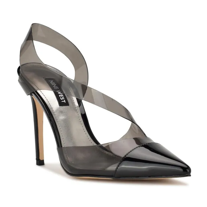 Flawless Pointy Toe Slingback Pumps Blacksmoke Women Nine West Heels