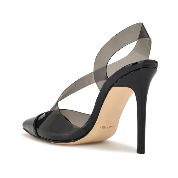 Flawless Pointy Toe Slingback Pumps Blacksmoke Women Nine West Heels