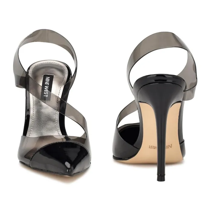 Flawless Pointy Toe Slingback Pumps Blacksmoke Women Nine West Heels