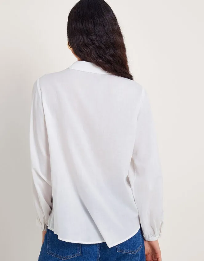Flora Cutwork Shirt White Women Monsoon Tops and Blouses