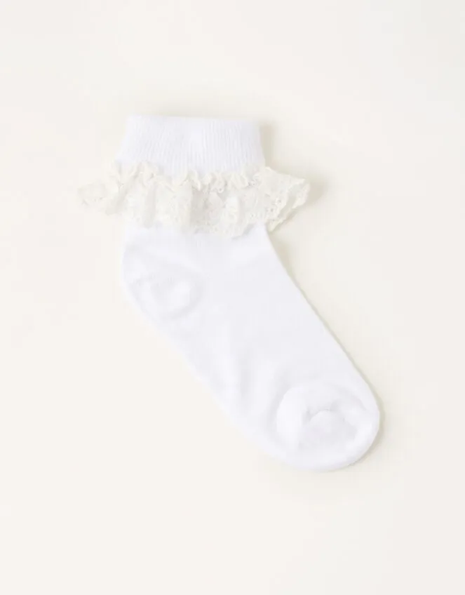 Flower Lace Socks White Children Monsoon Girls039 Tights and Socks