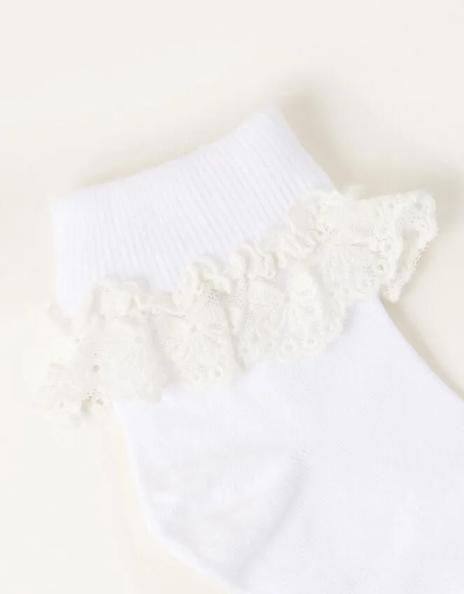 Flower Lace Socks White Children Monsoon Girls039 Tights and Socks