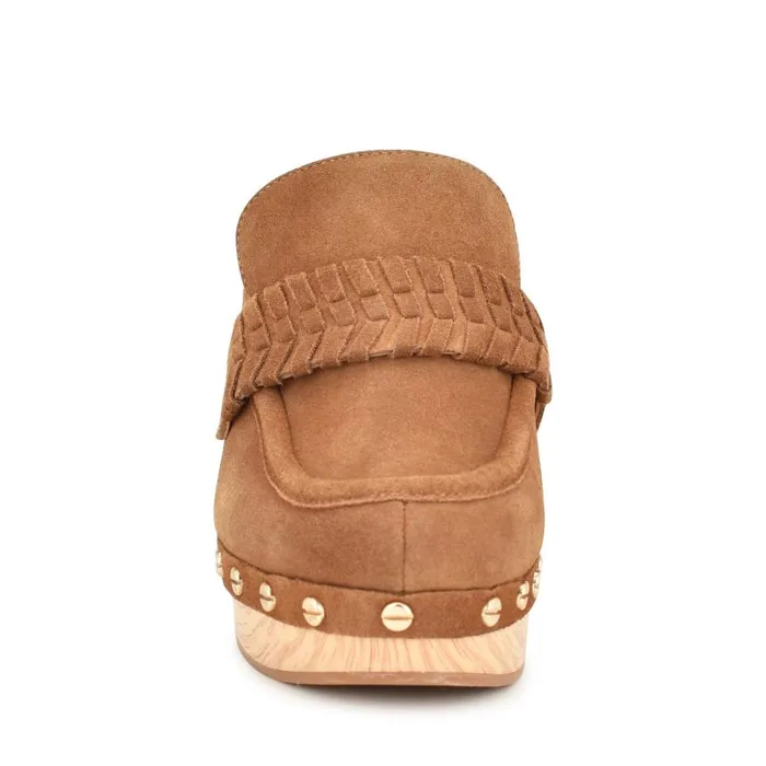 Flowr Heeled Clogs Light Brown Women Nine West Heels