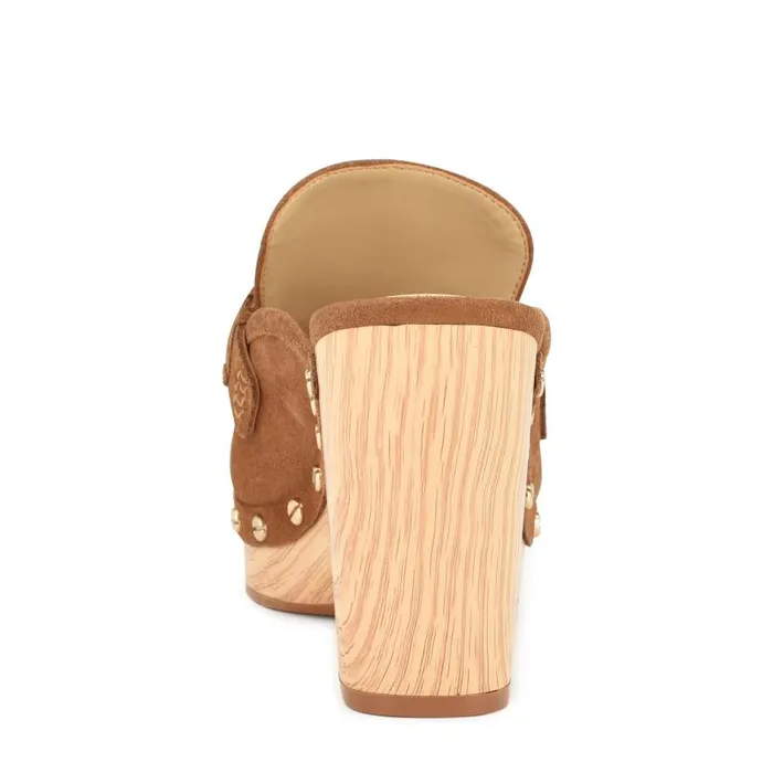 Flowr Heeled Clogs Light Brown Women Nine West Heels