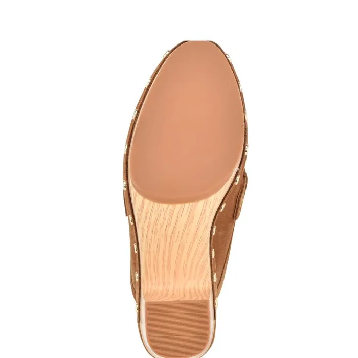 Flowr Heeled Clogs Light Brown Women Nine West Heels
