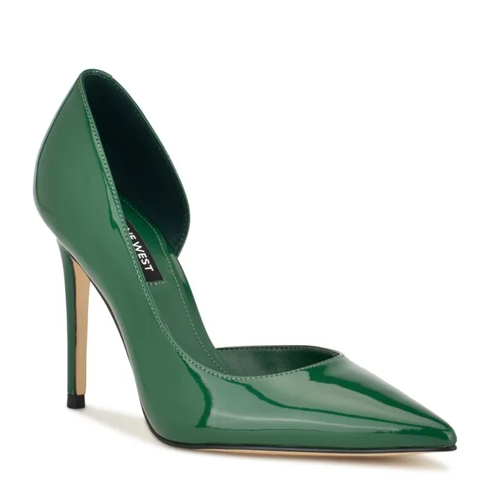 Folowe D039Orsay Pointy Toe Pumps Green Women Nine West Heels
