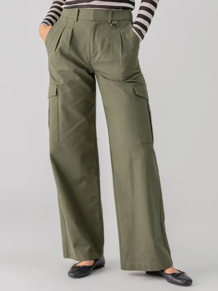 Frankie Cargo High Rise Pant Dark Olive Women Sanctuary Clothing Pants