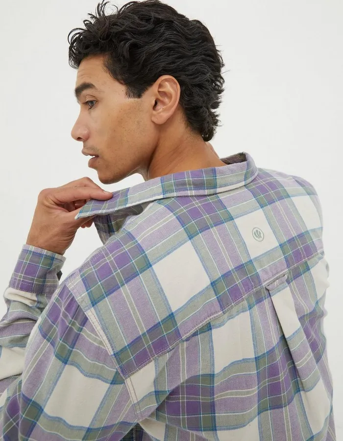 Frensham Check Shirt Purple Men FatFace Shirts