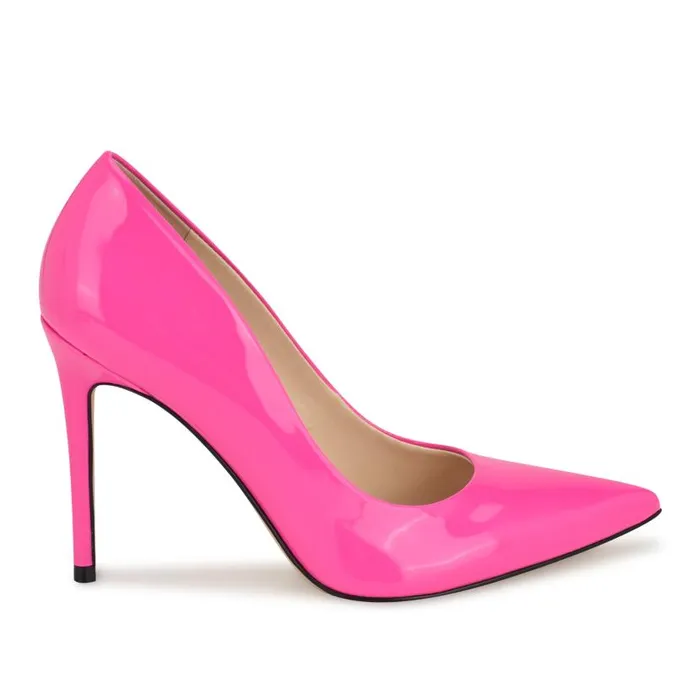 Fresh Pointy Toe Pumps Bright Pink Women Nine West Heels