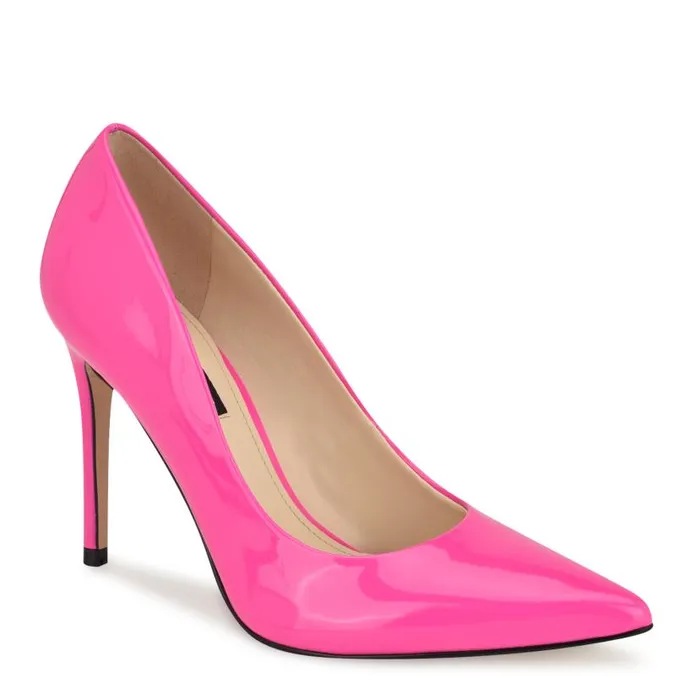 Fresh Pointy Toe Pumps Bright Pink Women Nine West Heels