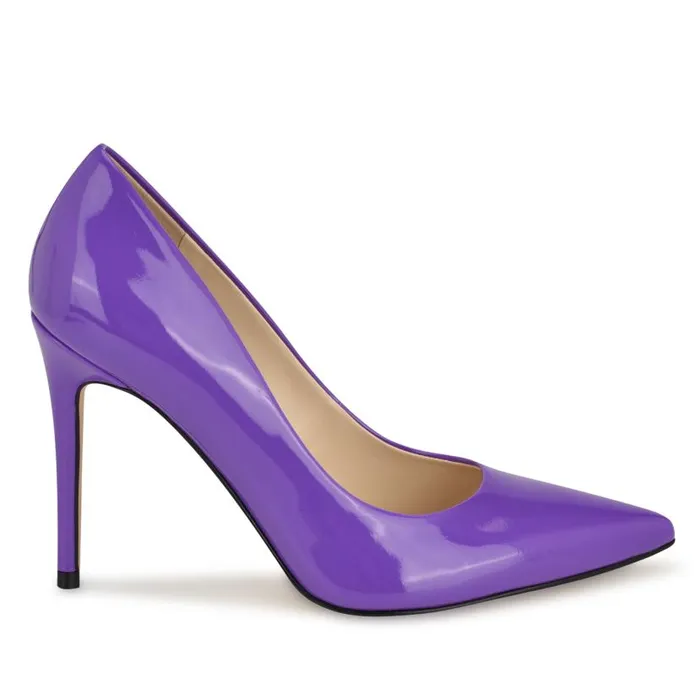 Fresh Pointy Toe Pumps Bright Purple Women Nine West Heels