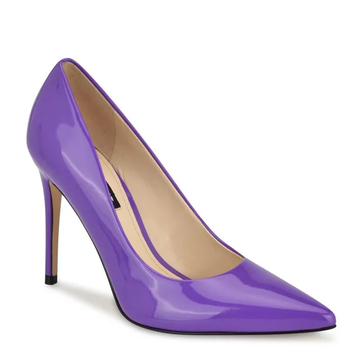 Fresh Pointy Toe Pumps Bright Purple Women Nine West Heels