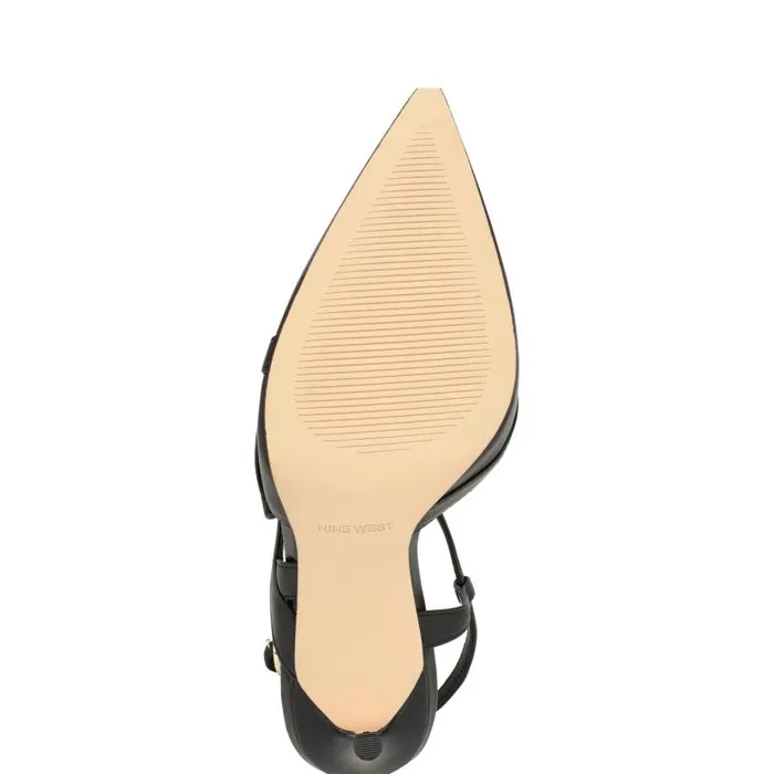 Fresta Dress Pumps Black Leather Women Nine West Heels