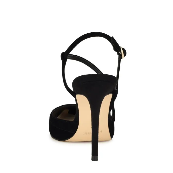 Fresta Dress Pumps Black Suede Women Nine West Heels