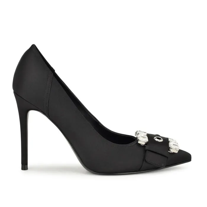 Fulu Embellished Dress Pumps Black Women Nine West Heels