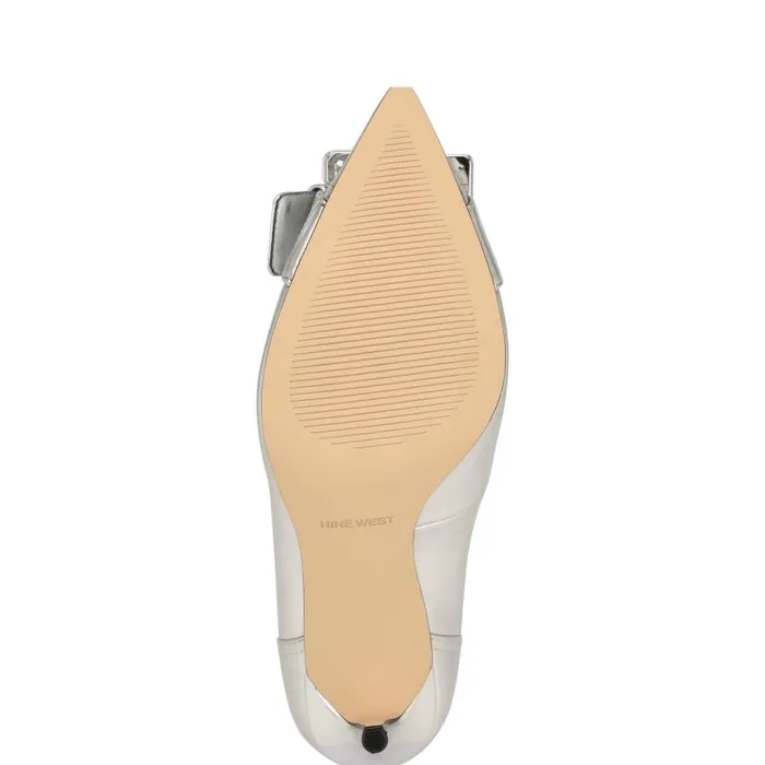 Fulu Embellished Dress Pumps Silver Women Nine West Heels