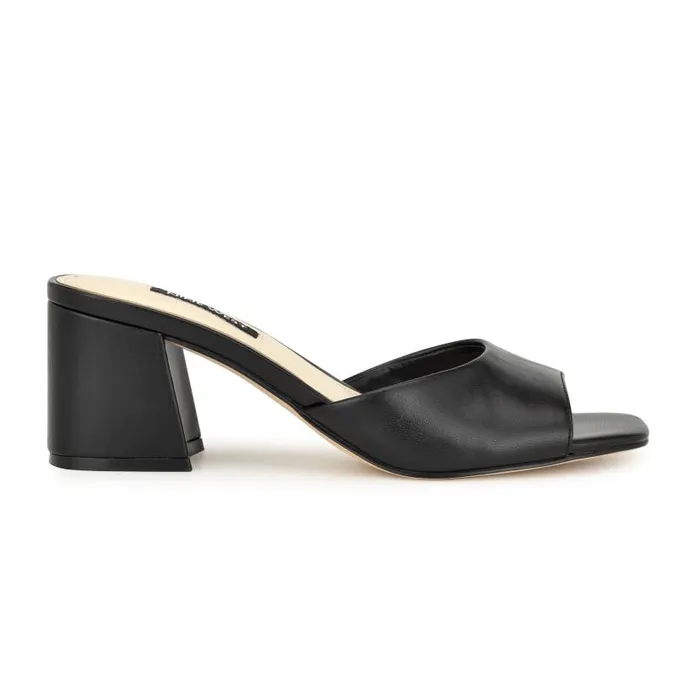 Gagen Slide Sandals Black Women Nine West Sandals
