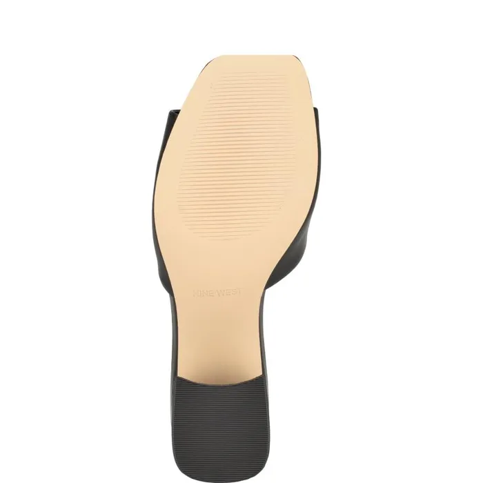 Gagen Slide Sandals Black Women Nine West Sandals