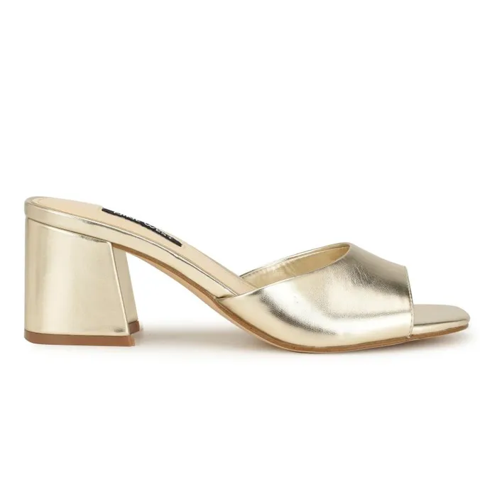 Gagen Slide Sandals Platino Women Nine West Sandals