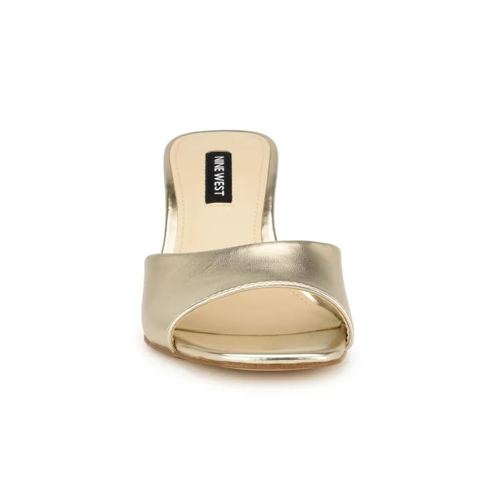 Gagen Slide Sandals Platino Women Nine West Sandals