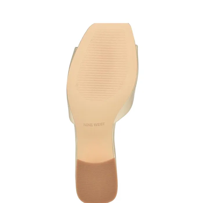 Gagen Slide Sandals Platino Women Nine West Sandals