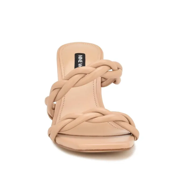 Garita Block Heel Sandals Warm Blush Women Nine West Sandals