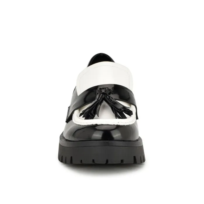 Garry Casual Moc Loafers Blackwhite Women Nine West Flats and Loafers