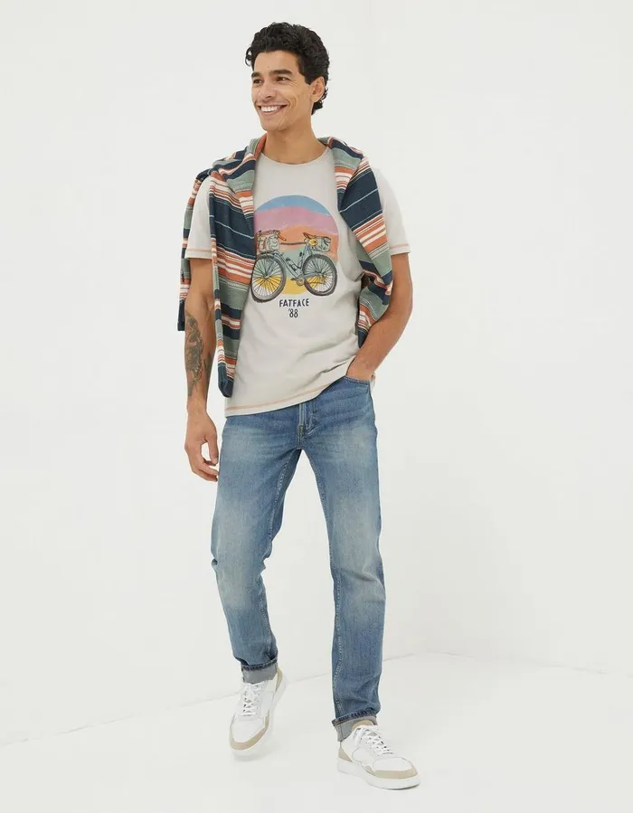 Gear Up TShirt Light Grey Men FatFace TShirts