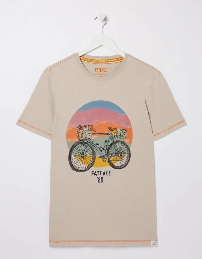 Gear Up TShirt Light Grey Men FatFace TShirts