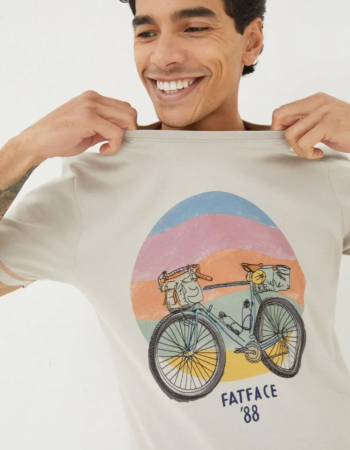 Gear Up TShirt Light Grey Men FatFace TShirts