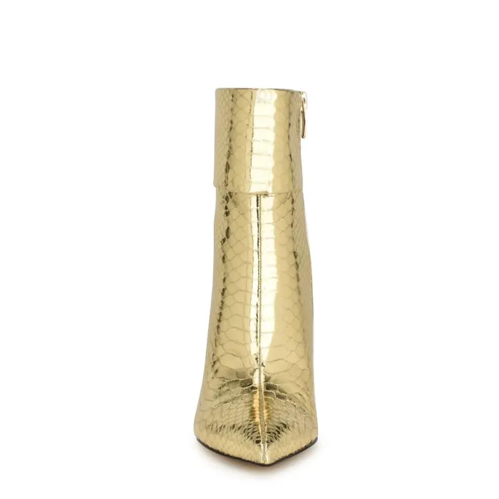 Gemms Dress Booties Bronze Snake Women Nine West Boots and Booties