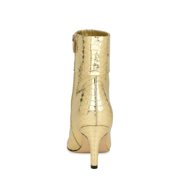 Gemms Dress Booties Bronze Snake Women Nine West Boots and Booties
