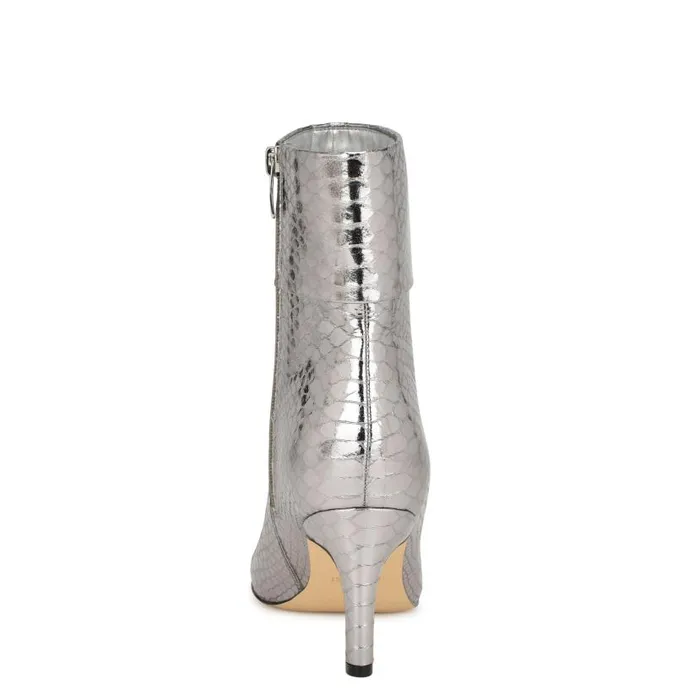 Gemms Dress Booties Pewter Snake Women Nine West Boots and Booties