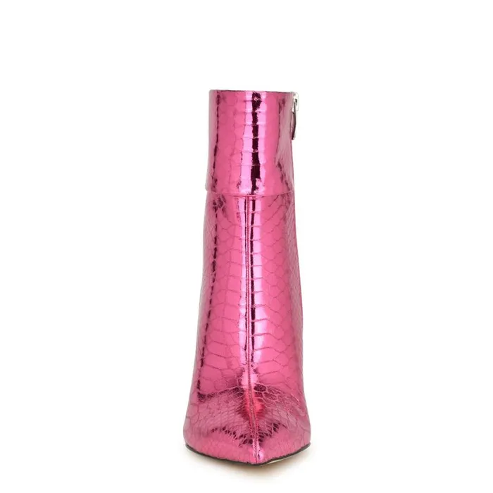 Gemms Dress Booties Pink Snake Women Nine West Boots and Booties