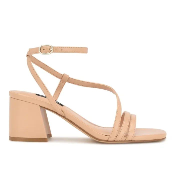 Georga Block Heel Sandals Warm Blush Women Nine West Heels