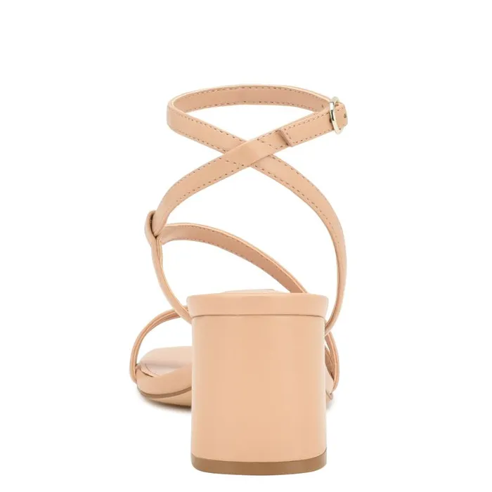 Georga Block Heel Sandals Warm Blush Women Nine West Heels