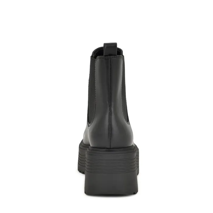 George Chelsea Platform Booties Blackblack Women Nine West Boots and Booties