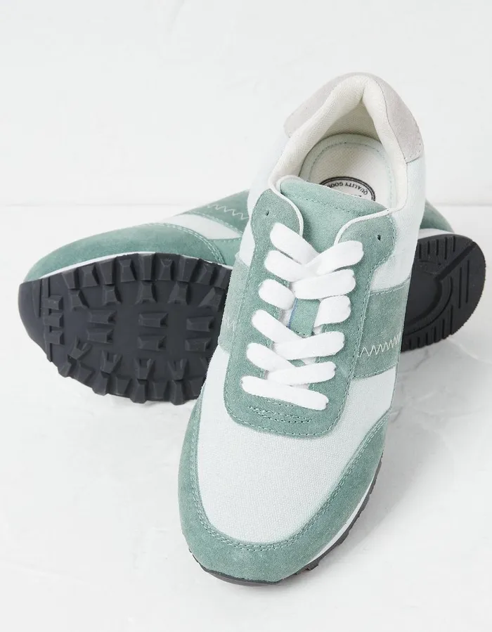 Georgia Colour Block Runner Trainers Green Women FatFace Trainers