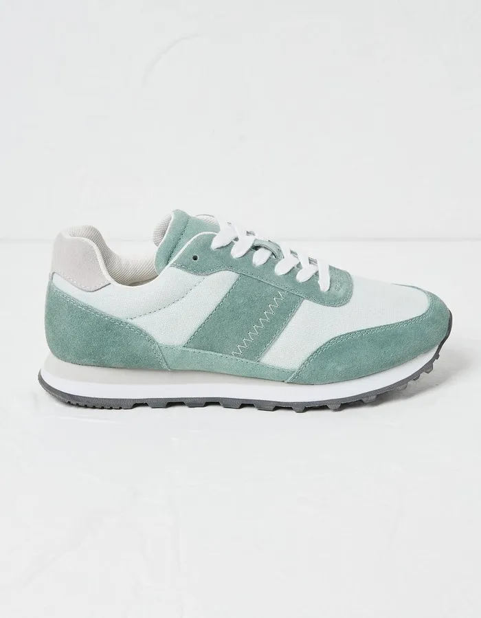 Georgia Colour Block Runner Trainers Green Women FatFace Trainers