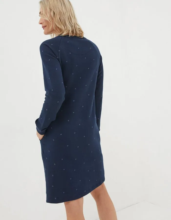 Georgia Sweat Dress Navy Women FatFace Dresses