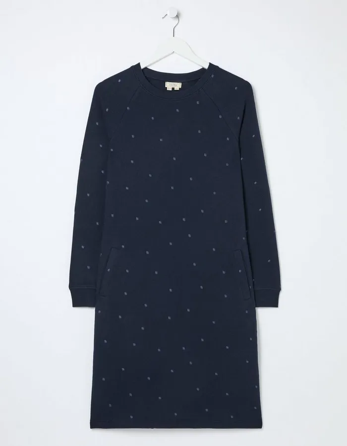Georgia Sweat Dress Navy Women FatFace Dresses