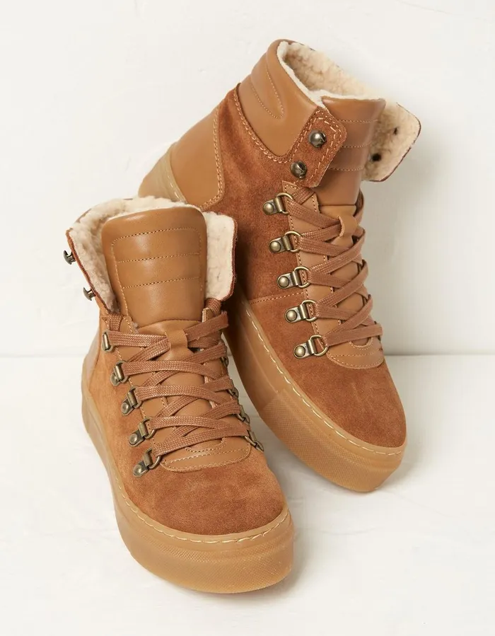 Georgie Hybrid Hiker Boots Tan Women FatFace Boots