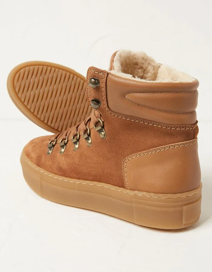 Georgie Hybrid Hiker Boots Tan Women FatFace Boots
