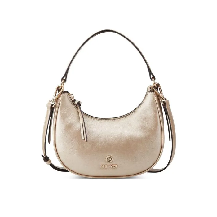 Gibson Mini Hobo Crossbody Gold Solid WomenMen Nine West Crossbody